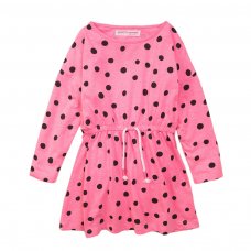 4KIDDRES 8T: Pink Aop Jersey Dress (8-13 Years)